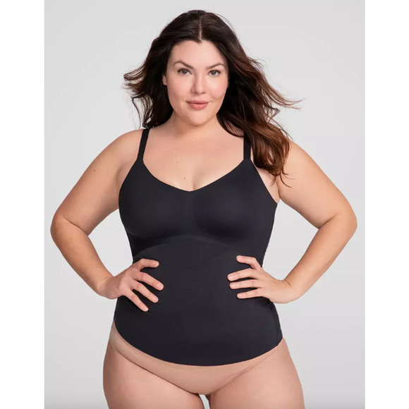 Honeylove LiftWear Shapewear Cami Top Black 3X Tummy Control Slimming Adjustable - Picture 2 of 3